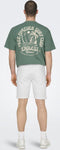 ONLY & SONS ONSPLY WHITE 9297 AZG DNM SHORTS NOOS Heren Jeans - Maat M