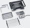 Severin PG 8113 Tafelgrill Tafel CoolTouch-behuizing, Kabelgebonden, Traploze temperatuurregeling Zwart/zilver