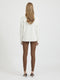 Vila Viril - Oversize V-neck Knit Top - Viscose/Polyamide/Polyester - Wit (Alyssum) Dames Maat - XS
