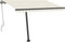 vidaXL - Luifel - automatisch - met - LED - en - windsensor - 350x250 - cm - crèmekleur