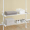 SoBuy FRG34-II-W - Telescoop Kledingrek - Verstelbaar B(147–195) x H(200–295) cm - Wit