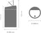 Brabantia Touch Bin - Prullenbak - 60 liter - Soft-touch opening - Platinum/Matt Black deksel