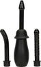 Seven Creations - Anale Douche - Kit Met 3 Opzetstukken - Zwart