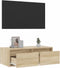 vidaXL - Tv-meubel - met - LED-verlichting - 75x35,5x25 - cm - sonoma - eikenkleurig