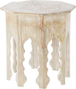Bijzettafel DKD Home Decor Bruin Hout Plastic Mangohout 49 x 49 x 53,5 cm