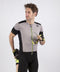 Rogelli KM Rise - Wielershirt - Race pasvorm met rits - Grijs/Zwart/Fluor S