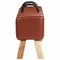 vidaXL - Gymbok - 110 - cm - echt - leer - bruin