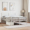 vidaXL - Bedframe - met - hoofd- - en - voeteneinde - metaal - wit - 160x200 - cm