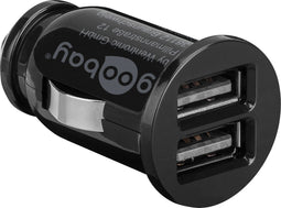 Goobay 58912 - USB autolader - 2 poorten 3,1A - Zwart