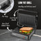 Bestron APM124BL - Contactgrill - 1000W - 22,5x14cm - Zwartmat
