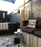 Tafellamp Mabe + speaker Zwart, binnen/buiten