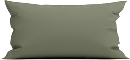 Yellow Kussensloop Percale - Kussenhoes van 40x80 cm - 1 stuk - 100% Katoen-Perkal - Groen