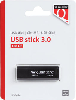 USB-stick Quantore 128GB 3.0 zwart | 400 stuks