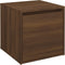 vidaXL - Opbergbox - met - lade - 40,5x40x40 - cm - bewerkt - hout - bruin - eikenkleur