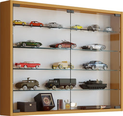 VCM Houten glazen wandvitrinekast Wandvitrinekast Collector vitrine Mandosa L Houten glazen wandvitrinekast Wandvitrinekast Collector vitrine Mandosa L