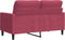 vidaXL - Tweezitsbank - 120 - cm - fluweel - wijnrood