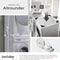 tectake® Parret - Tussenstuk Wasmachine en Droger - Universeel Verbindingsframe - Verstelbaar - Zilver