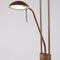 Mexlite Biron 7500BR - Vloerlamp - Draaibaar en kantelbaar 180 cm hoog - Brons
