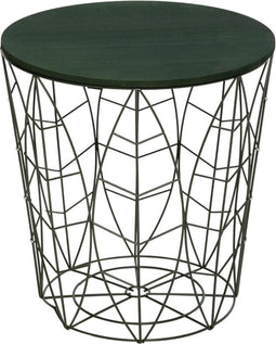 Sphera bijzettafel - 39 x 41cm - Hout/Metaal - Groen