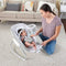 Ingenuity Raylan - Schommelstoel 2-in-1 Swing Lounger - Verstelbaar 6 snelheden - Grijs Wit