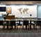 MiMi Innovations® Exclusieve Houten Wereldkaart - Muurdecoratie - Wanddecoratie - Muursticker - 130x78 cm/51.2x30.8 inch - Walnoot