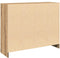 vidaXL - Dressoir - 91x28x75 - cm - bewerkt - hout - artisanaal - eikenkleur