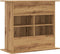 vidaXL - Aquariumstandaard - 81x36x73cm - bewerkt - hout - artisanaal - eikenkleur