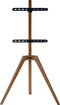 VDD - TV Standaard - Vloerstandaard - Draaibare TV Standaard - Schildersezel Design Studio - Draaibaar tot 65 inch - Bruin Hout