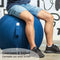 Backerz Zitbal 75 CM - Luxe Yoga Bal - Ergonomische Bureaustoel Bal Donkerblauw
