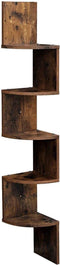 Wandrek Bolt - Wandrek - Stijlvol en functioneel - Bruin - 19,5x19,5x123 cm