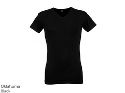 Alan Red Ottawa - Basic T-shirts - Body Fit Zacht Stretchkatoen - Zwart (4 stuks)