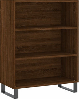 vidaXL - Schappenkast - 69,5x32,5x90 - cm - bewerkt - hout - bruin - eikenkleur