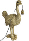 Tafellamp struisvogel XL - tafellamp goud - L47,5B27H66,5CM