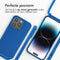 iMoshion Hoesje Geschikt voor iPhone 14 Pro Hoesje Met Koord - iMoshion Siliconen hoesje met koord - Blauw