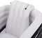 Juskys Opblaasbaar ligbad L - PVC - 400 L - Zwart/Wit