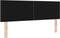 vidaXL - Hoofdbord - Knop - Ge - tuft - Donkerbruin - 140 - cm - Stof