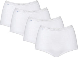 Sloggi Basic Maxi - Sportonderbroek - Elastische logoband - Wit (4-pack)