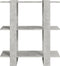 vidaXL - Boekenkast/kamerscherm - 80x30x87 - cm - betongrijs
