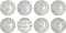 Ballen CAPIZ Decoratie Zilver 10 x 10 x 10 cm (8 Stuks)