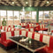 Bel Air Dinerbank Single Booth HW-150 Rood