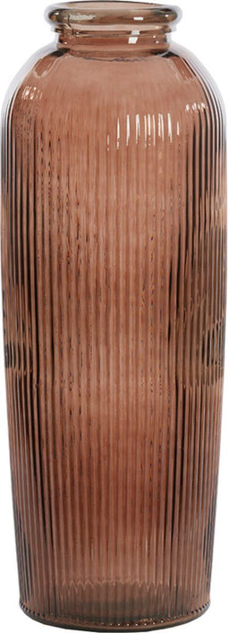 Light&living Vaas Ø30x70 cm CAMPOS glas bruin