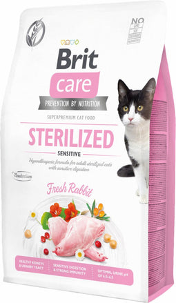 Brit Care Cat Grainfree Adult Sterilized Sensitive Fresh Rabbit 2 kg - Kat