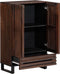 vidaXL - Hoge - kast - 60x34x100 - cm - massief - mangohout - bruin