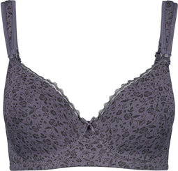 Prénatal Voedingsbh - Zwangerschapsbeha - Padded met voedingsclips - Grijs - Maat 75C