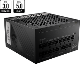 MSI MPG A1000G - Voeding - 1000 Watt - 80 Plus Gold - Volledig modulair