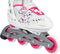 Nijdam Inlineskates Junior - Verstelbaar - Softboot - Zwart/Blauw/Grijs
