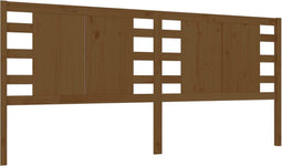 vidaXL - Hoofdbord - 186x4x100 - cm - massief - grenenhout - honingbruin