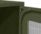 vidaXL - Hoge - kast - 68x39x107 - cm - staal - olijfgroen