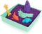 Kinetic Sand - Zandbak-set met 454 g paars origineel kinetisch zand opbergzandbak 4 vormen en gereedschap - Sensorisch speelgoed