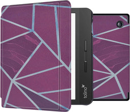 imoshion E-reader Hoesje - Geschikt voor Tolino Vision 5 - Design Slim Hard Case Sleepcover Bookcase met stand - Bordeaux Graphic